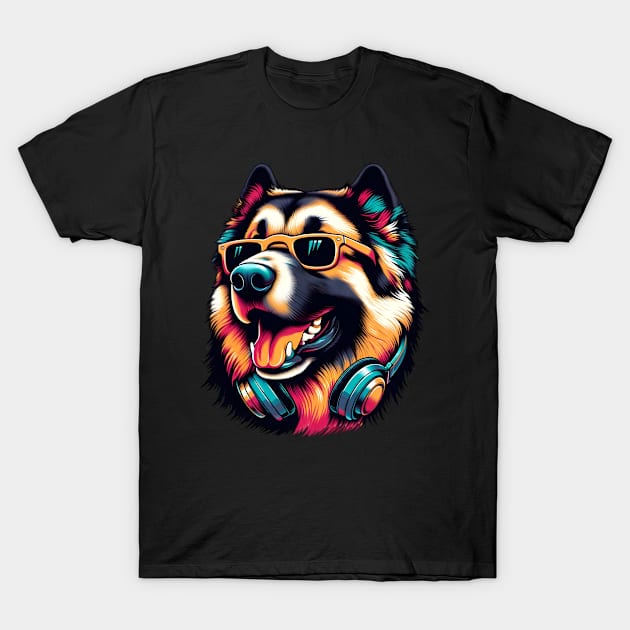 Anatolian Shepherd Smiling DJ in Japanese Art T-Shirt by ArtRUs